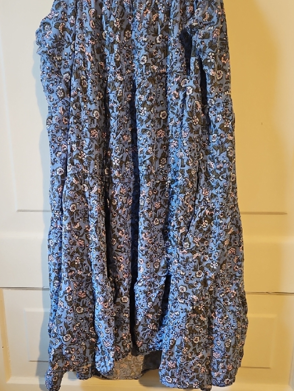 Old Navy Blue Floral Spaghetti-Strap Mini Dress - Picture 4 of 5